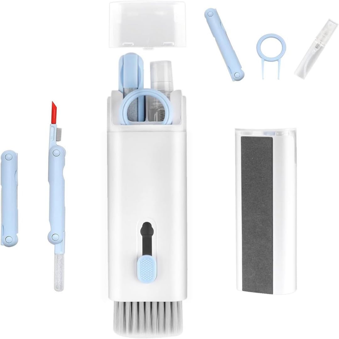 Jouis 7'si 1 arada Elektronik Temizleme Kiti, Klavye Temizleyici, Dizüstü Bilgisayar Temizleme Kiti Monitör, Cep Telefonu, Bluetooth, Kulaklık, Lego, Airpods, Dizüstü Bilgisayar Kamera