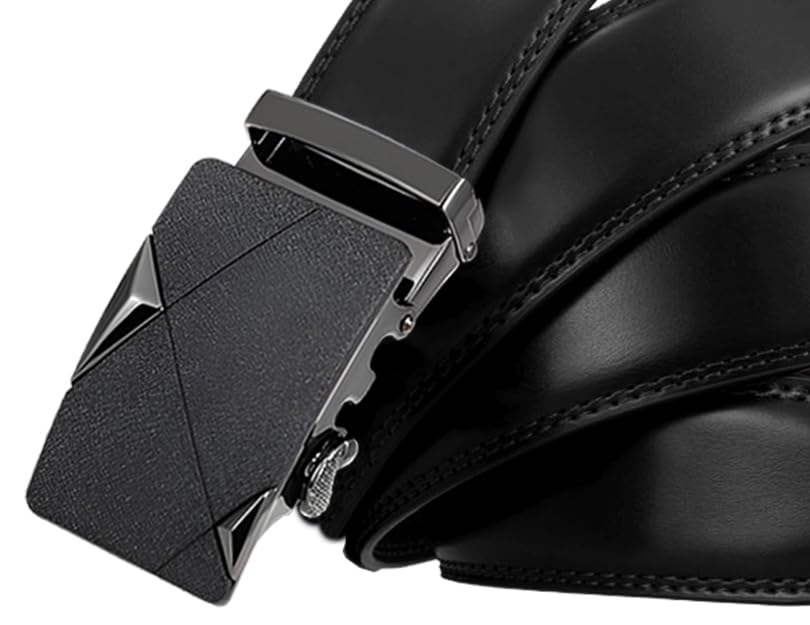 Image of WildHorn Men's Genuine Leather Belt for Men| Premium Auto-Lock Buckle | Adjustable up to 48 inch | Formal & Casual Wear | Micro-Adjust Fit | Stylish Gift Box Included
