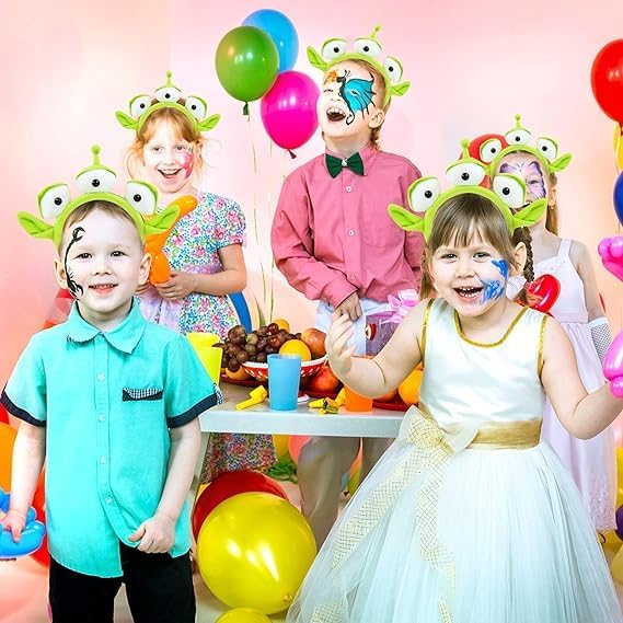 Miniatura 5 de Leziazany Alien Headband Toy Stretchy Plush Eyeball Headband Three Eye Plush Alien Monster Headband for easter party cosplay