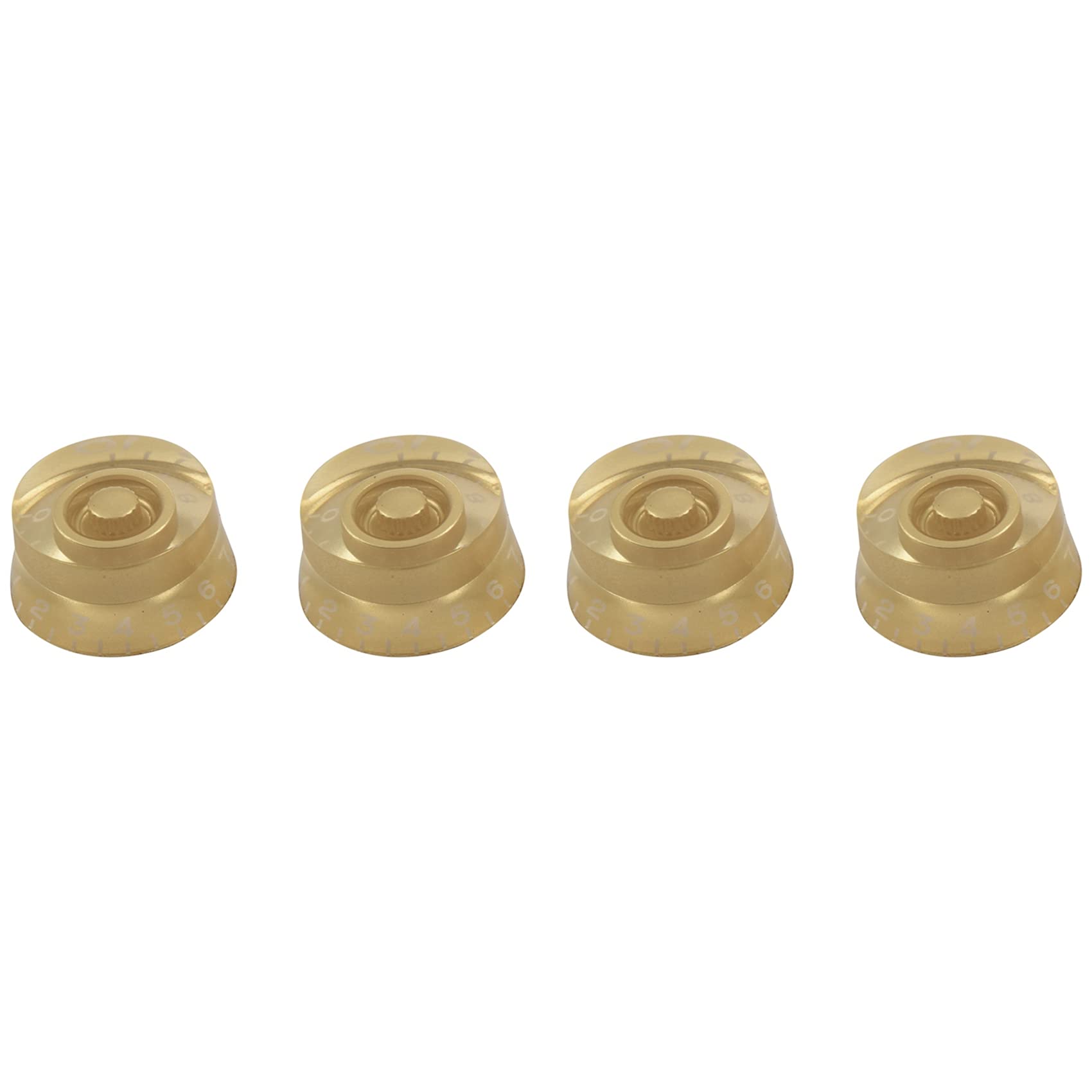 Bloepum 4 Pcs Electric Guitar Control Speed Knobs & 2 Pcs Non-Slip Guitar Strap Lock Guitar Belts Buckle Button Thread