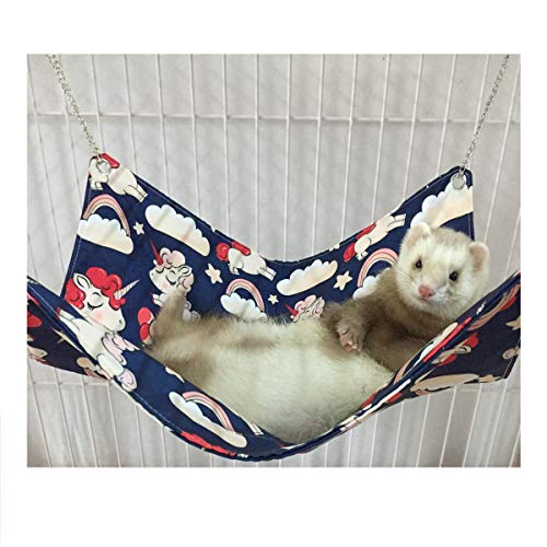 Ferret Cat Hammock Bed For Cage 100% Handmade Pet Canvas Hammocks For Small Animals, Kitten, Guinea Pig, Bunny, Rabbit, Rat Comfortable Hanging Bed, Soft Sleepy Mat Pad For Sleeping And Resting #TOP14