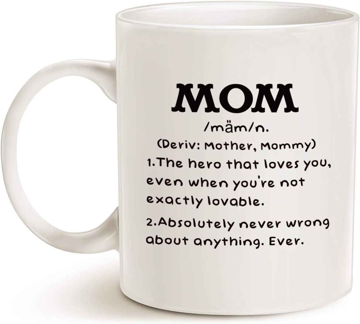 Mother's Day Coffee Mug, Mom You Will Always Be My Best-Tea, Christmas Gifts Cup for Mother Mom White 11 Oz