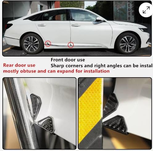 Image of Cloudsale Car Door Corner Anti-Scratch Cover Sticker Front Rear Door Protector Universal