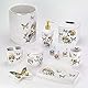 Avanti Linens Butterfly Garden Collection Handtuch, Bestickt, Weiß