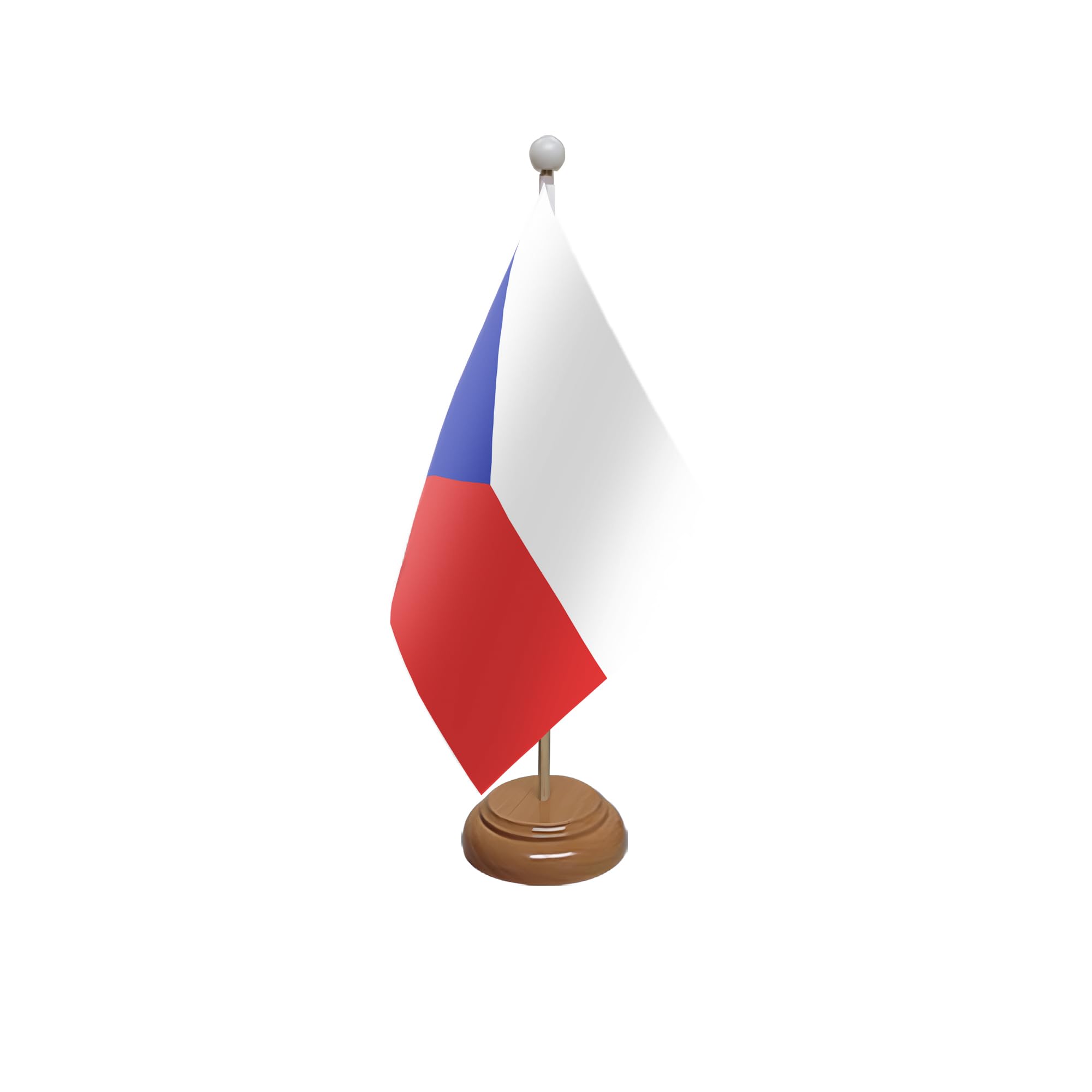 Flagtex Czech Republic Wooden Table Flag With Wooden Base — image 1