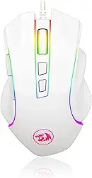 Redragon MOUSE GAMER GRIFFIN BRANCO COM LED RGB - M607W, UNICO