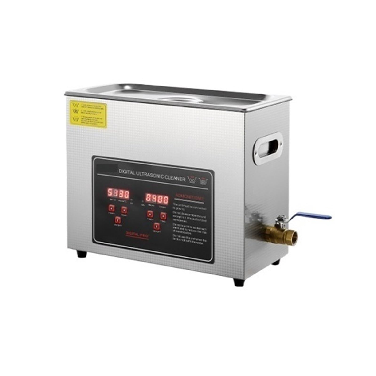 Limpiador Ultrasónico Con Temporizador Digital Y Calentador For Joyas Máquina De Limpieza Calefacción Acero Inoxidable Eficaz Limpieza Profesional(6L)