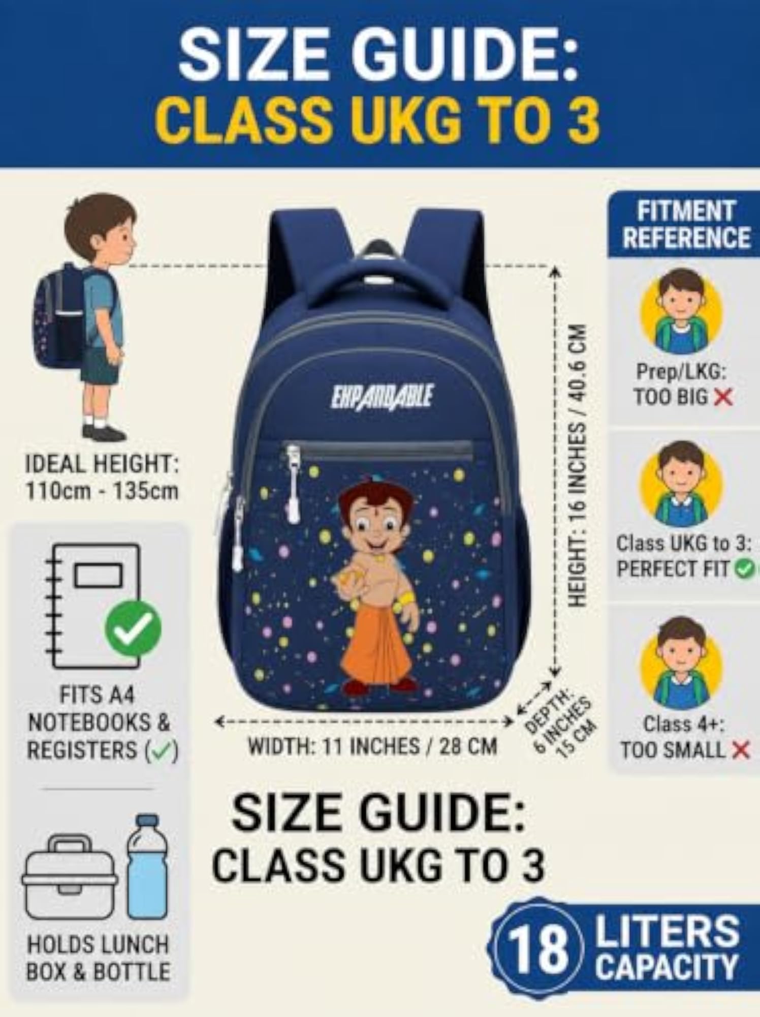Premium Lightweight Kids School Backpack for Boys and Girls