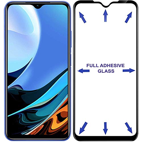 Image of DD SON Tempered Glass Screen Protector Compatible for Poco M3 /Redmi 9 Power (11D) with Edge to Edge Coverage and Easy Installation kit,Black