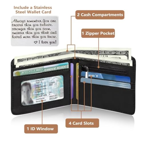 Image of Teen Boys Wallet, Cool Football Wallets for Kids Son 9-12 /8-10 /8-12 with Wallet Card, Funny Leather Bifold Rfid Blocking Wallet, Purse Coin Pocket Id Window for Men Boy Male Youth Guys Gifts
