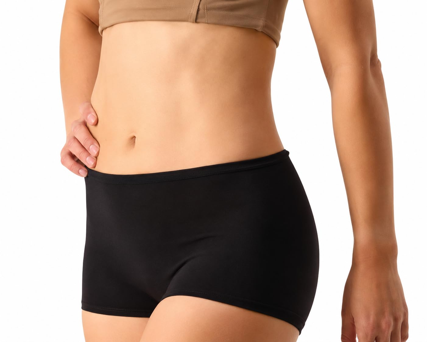 JRS Women's Era Women's Seamless Boy Short – Ultra-Soft High Stretch Yoga Dance Shorts, Comfort Fit Anti-Chafing Slip Shorts-image-35