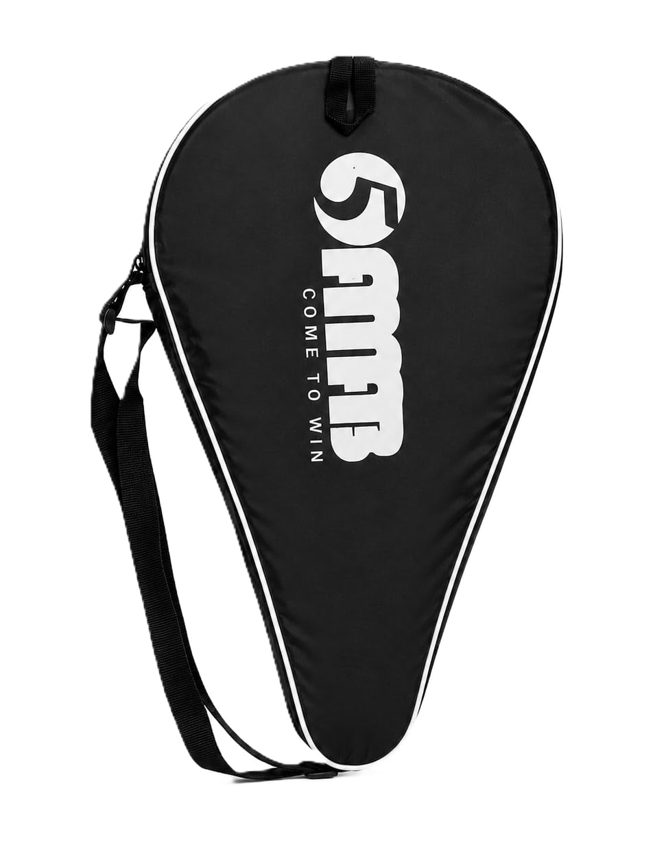 FEMTI Padel Racket Cover Bag with Adjustable Sling Strap and Full Zipper, Protective Padel Tennis Racket Sports Carry Case for Training (White)