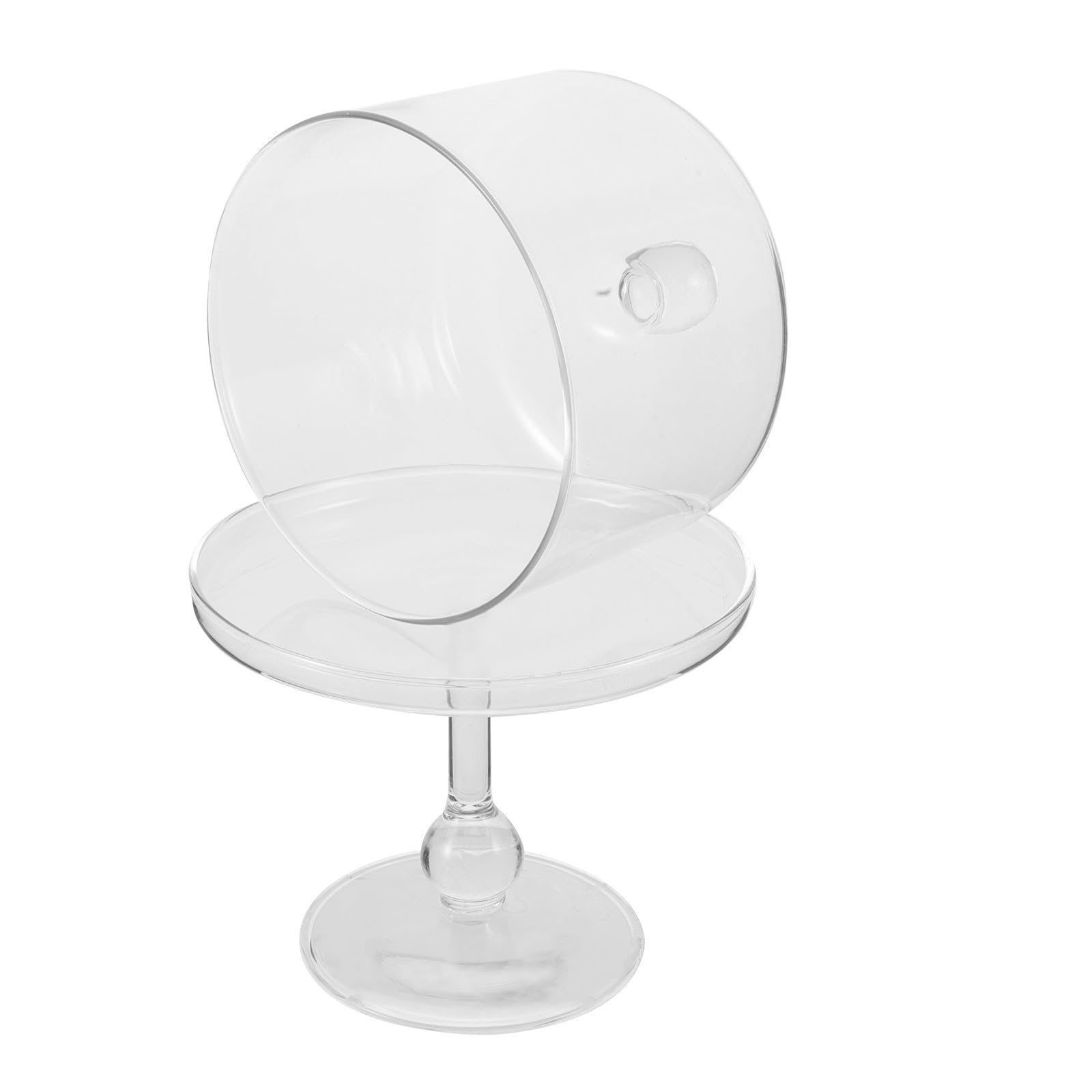 Soporte para Pasteles de Vidrio con Base y Cúpula para Postres