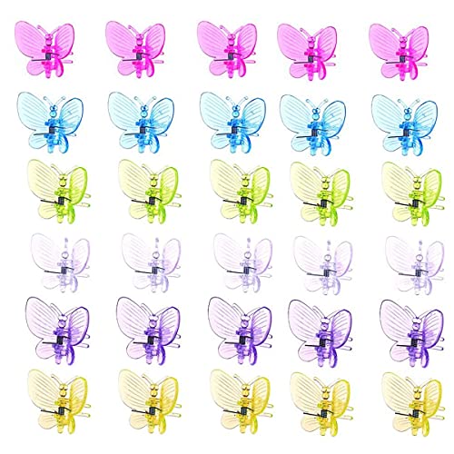 Fhdpeebu Orchideen-Clips 30Pcs Schmetterlings-Pflanzen-Clips Orchideen-UnterstüTzungs-Clips Vine Clips Pflanzen-Clips für UnterstüTzungsblume Orchideen-Rebe