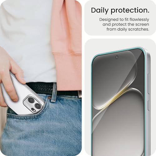 Image of FIRST MART Tempered Glass for Oneplus Nord CE 6 5G with Silver Camera Ring Guard & Installation Kit | HD Clear Edge-to-Edge Screen Protector, Scratch Resistant, Case-Friendly | Pack of 1