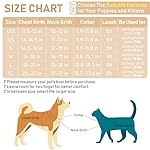 GAMUDA Small Pet Harness Collar and Leash Set, Step in No Chock No Pull Linen Fabric Soft Mesh Dog Vest Harnesses Reflective for Dogs Puppy Cats Kitten Rabbit (Khaki, M) 8