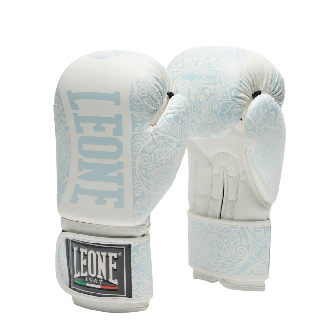 LEONE 1947 Gants de Boxe Maoris, blancs/10 oz - GN070