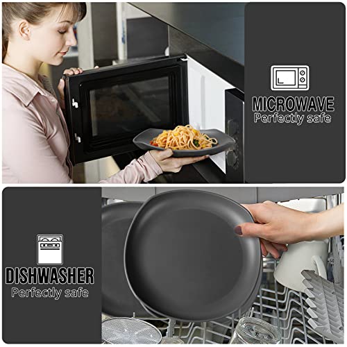 Greentainer Geschirrset aus PP | Leichtes & Unzerbrechliches 16 pcs Geschirrservice für Kinder & Erwachsene,Tafel-Kombiservice mit 4 Speiseteller, 4 Dessertteller, 4 Schüsseln,4 Tasse für 4 Personen