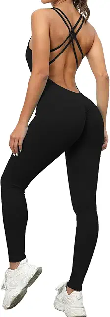 Mono Yoga Mujer Largo Deportivo con Tirantes Cruzados - Ajustado y Elegante