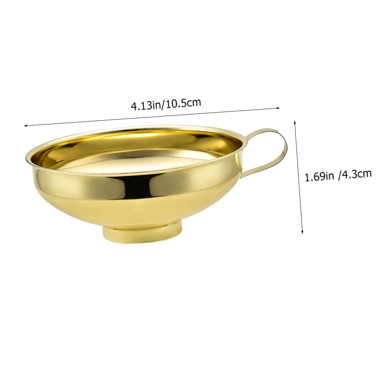 Zerodeko 5piezas Embudo De Acero Inoxidable De Boca Ancha Herramienta Multiusos Para Transferir Líquidos y Sólidos Resistente y Fácil De Limpiar Para Vino Jugo Cocina y Hogar