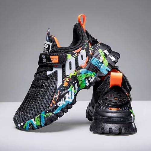 Kids Shoes for Boys Girls Sneakers Sports Knitted Mesh Running Athletic Walking Gym Sports Lightweight Breathable Toddler Little Kid Big Kid3