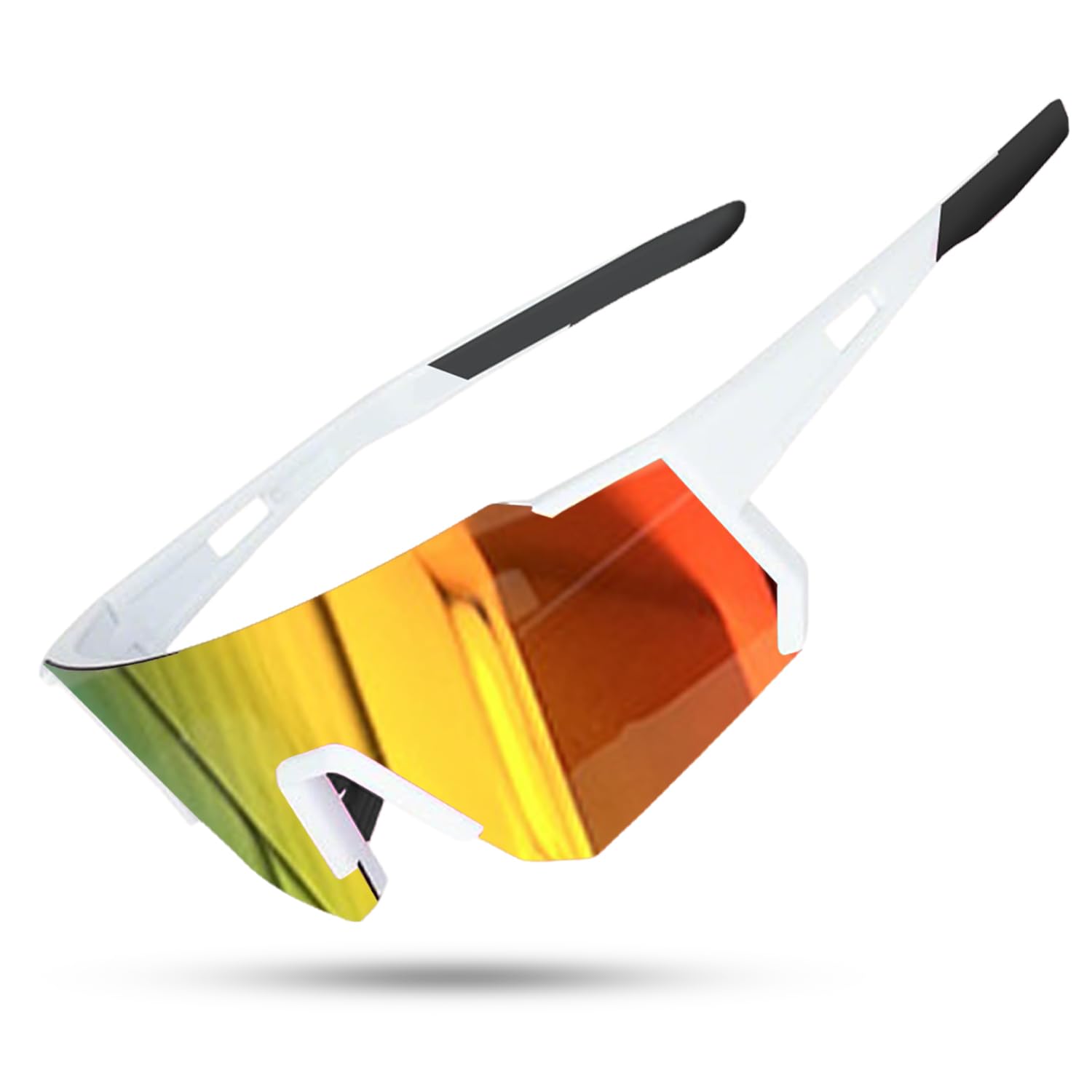 Lunette de Cyclisme Polarisées Lunettes de Soleil Polarisées Homme et Femme Protection UV400 Anti-Vent Lunette de Soleil pour Outdoor pour Activités de Plein Air Comme le Cyclisme