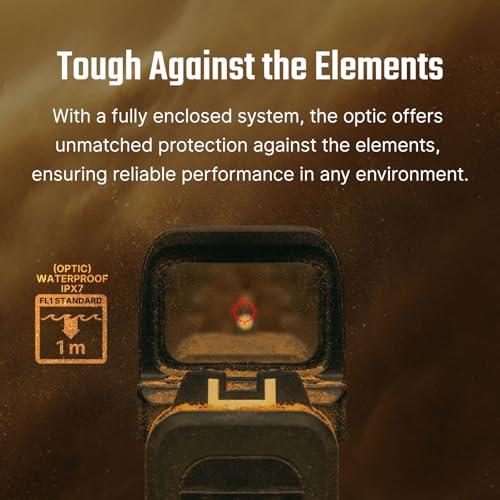 Image of OSIGHT SE Enclosed Micro Reflex Sight - 2 MOA Dot & 32 MOA Circle Dual Reticle, RMSc /K Footprint Compatible, Compact Enclosed Red Dot Sight for Concealed Carry