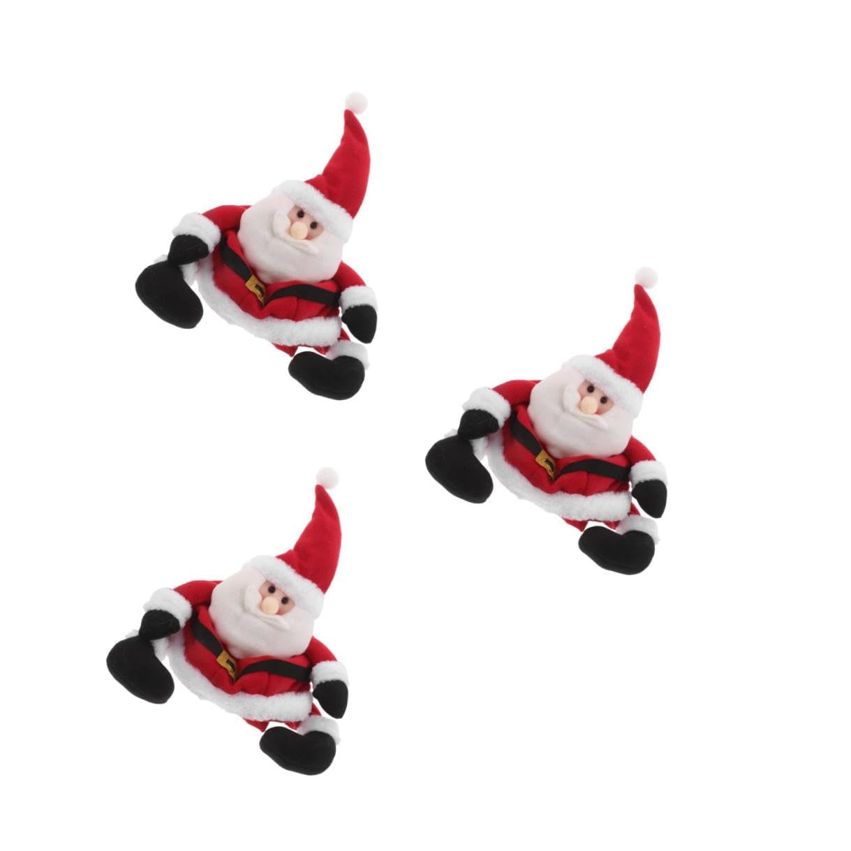 VICASKY 3 Pezzi Cappello Babbo Natale lungo Gambe, Tessuto, per Adulti