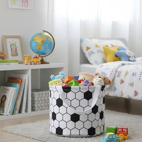 Image of XinblueCo Baseball Basket Easter Baskets for Canvas Easter Egg Hunt Baskets
