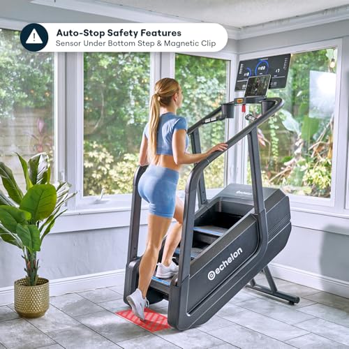 Echelon Summit Stairmill for Home Cardio with 22 Inch LCD Console, 14-140 Steps/Min, Bluetooth Heart Rate Monitoring, Wireless Charging, 12 Pre-Programmed Workouts + Echelon Fit App Connectivity - Image 5
