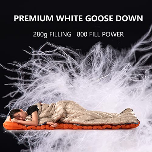 Naturehike Down Sleeping Bag 650 Fill Power Ultraligera Compacta para Camping, Senderismo y Viajes con Bolsa de Compresión miniatura 2