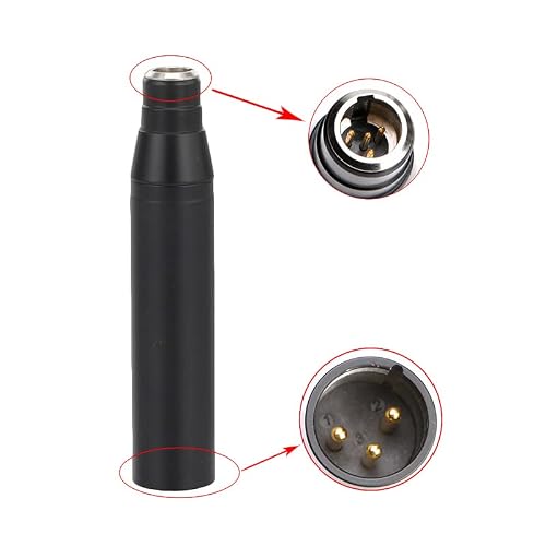Tinsea Mini 4Pin to 3Pin XLR Adapter