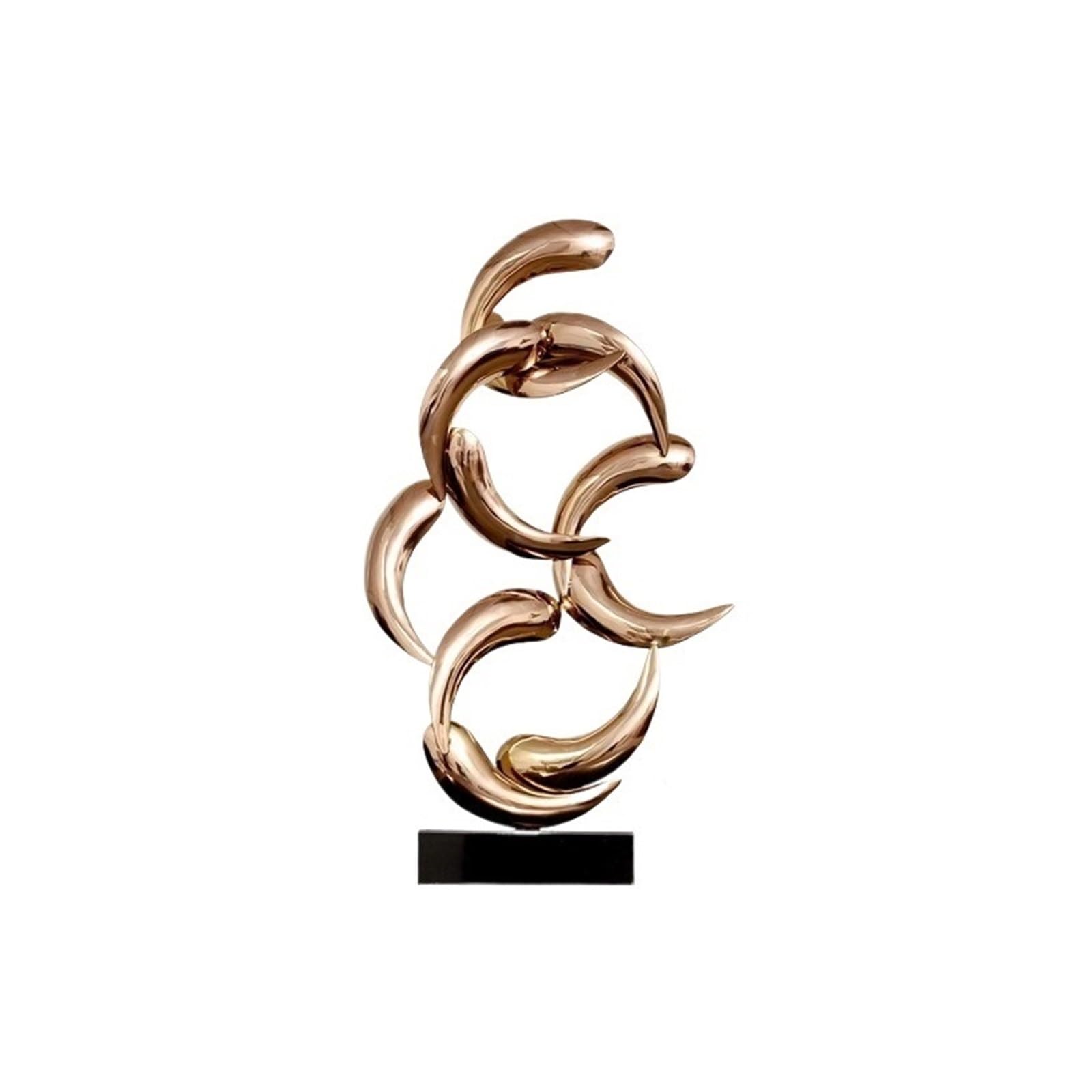 Zeny896v One Color Sculptures Indoor Heavy-Duty Stainless Steel Sculpture Ornament Decor