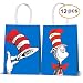 Cat's Hat Goodie Bags Filled with Candies Toys Goods for Cat and The Hat Carton Theme Party Decorations (12 Pack Bags Only)