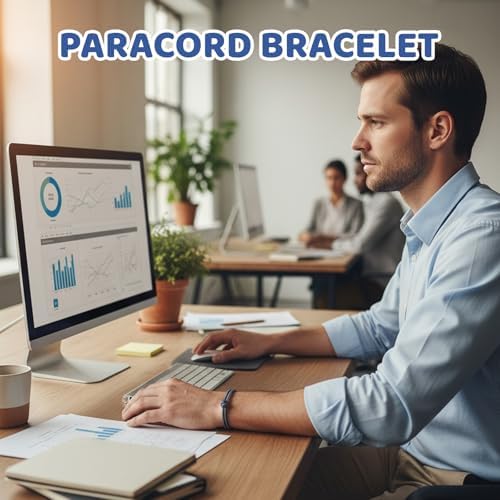 Adjustable 6 Pack Paracord Bracelets for Men - Survival Gear - Image 4