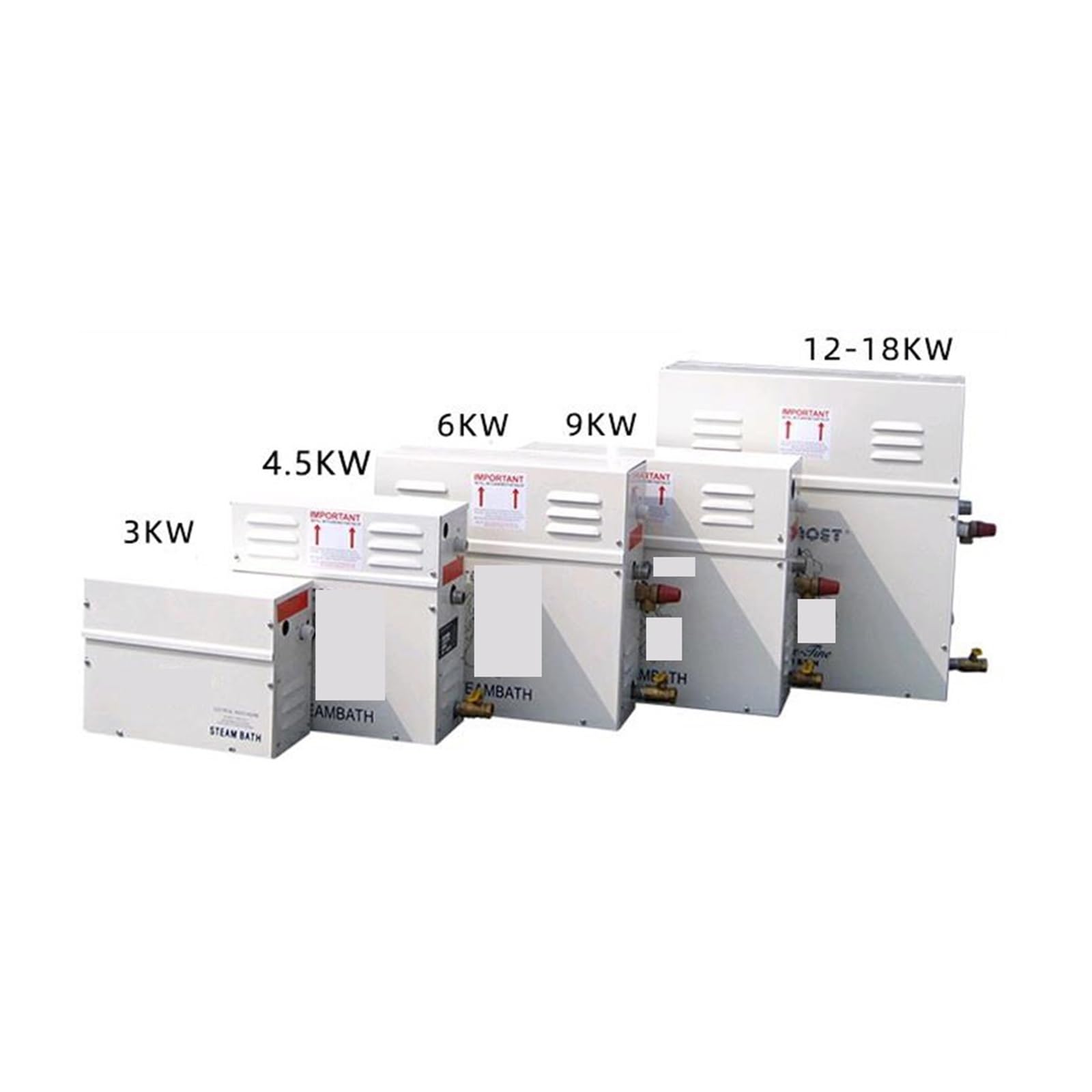 Generator pary, generator pary 3 kW 4,5 kW do prysznica 380 V, maszyna parowa do domu, sauny, łazienki, spa, prysznica parowego z cyfrowym kontrolerem (3 kW)