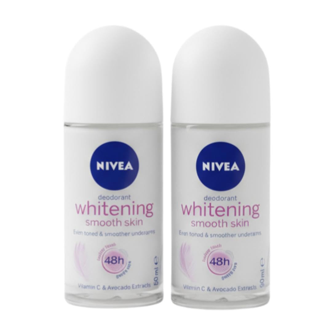 Nivea Whitening Smooth Skin Deodorant Roll On For Women, 50Ml (Pack Of 2) - Fresh-image-14