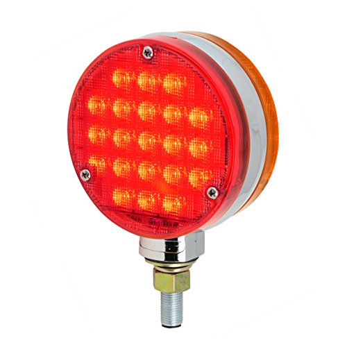 Luz LED peana doble cara ámbar/rojo 4 pulg. para camión miniatura 3
