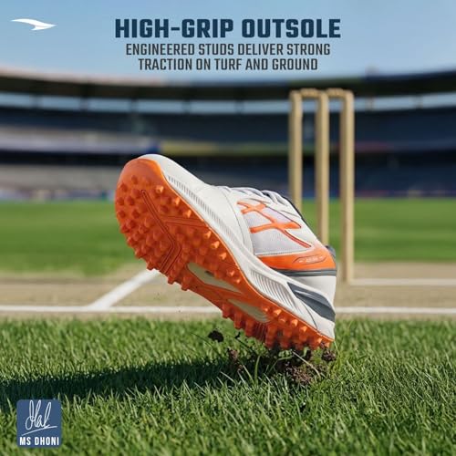 Image of ASIAN All Rounder-01 Men's Cricket Shoes | Lightweight, Durable Sports Shoes with Superior Grip, Cushion Comfort & Steady Support for All-Terrain Cricket Play