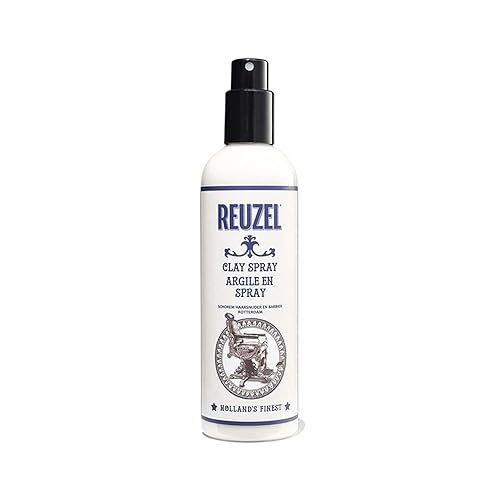 Miniatura 1 de Reuzel Laca para el cabello de arcilla para hombres sin fragancia ayuda a controlar el encrespamiento añade textura y definición ayuda a lograr un