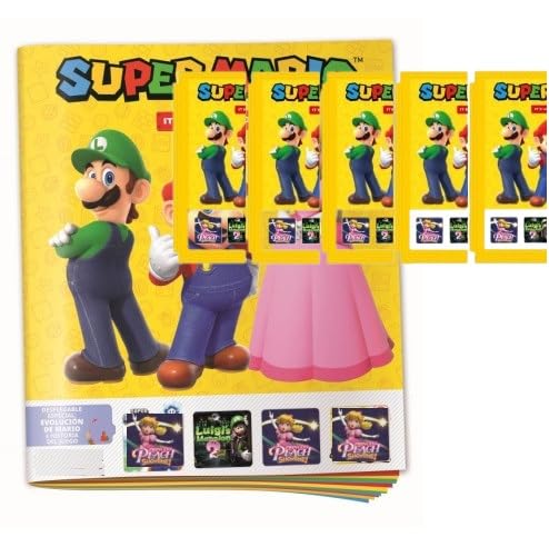 ALBUM + 5 sobres Colección de 2025 son cromos (de pegar) de la película Super