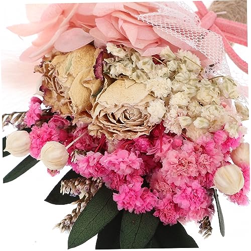 Corsage Novia Artificial con Flores Secas y Hortensia miniatura 3