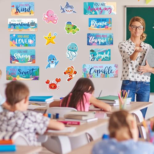 Affiches de motivation océan cartonnées et résistantes pour l'école - 5