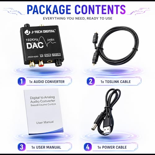 Decodificador Cable Toslink J-Tech Digital para solucionar errores de audio óptico 5