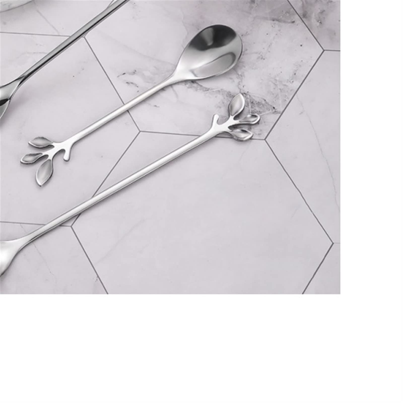 JINGYAN Cuillères à thé Coffee Fruit Spoon Dessert Mixing Tableware Kitchenware Cooking Gadget Dinnerware