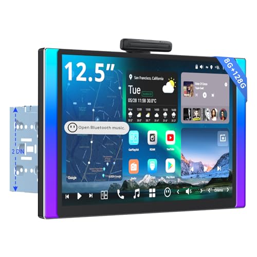 ATOTOZONE X10G225E 12.5 �C���` Android�J�[�i�r�C�_�u��DIN�J�[�X�e���I�C8+128G �v���[���[�E���V�[�o�[�C���C�����X Carplay & Android Auto�C4G LTE�CAI�{�C�X�A�V�X�^���g�CGPS �g���b�L