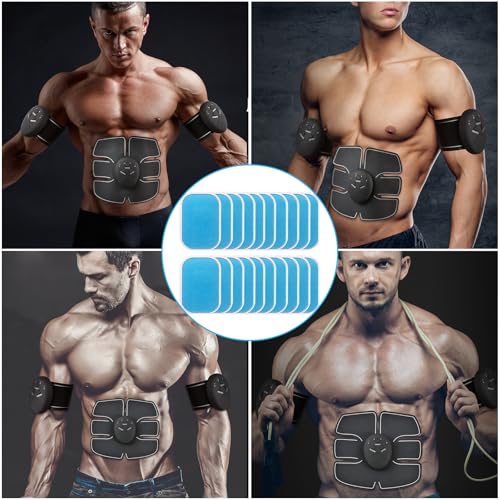 C100AE 60 Stück EMS Gel Pad, Gels Pad für EMS Trainer Bauchtrainer Elektrische Muskelstimulation, Abs Trainer Ersatz Gel Blatt Ersatz Pad, EMS Gel Pad Abs Trainer Ersatz Gel Muskel EMS Trainingsgerät