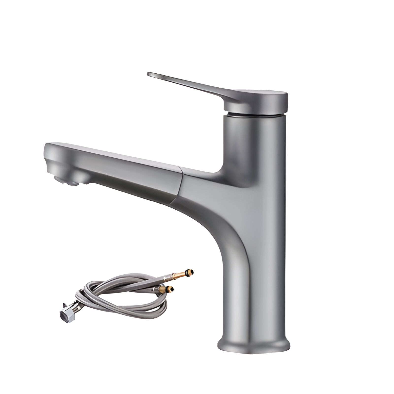 Robinet de lavabo de salle de bains extractible anti-éclaboussures en laiton 360°