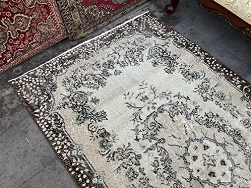 Floral Design Best Quality Turkish Rug, Organic Wool Area Rug, Living Room Decor Turkey Rug, Boho Decor Vintage Carpet #TOP5