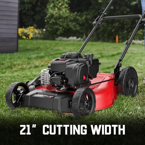 Powersmart 21 Inch Gas Lawn Mower, 125Cc Briggs And Stratton E300 Engine thumb #2